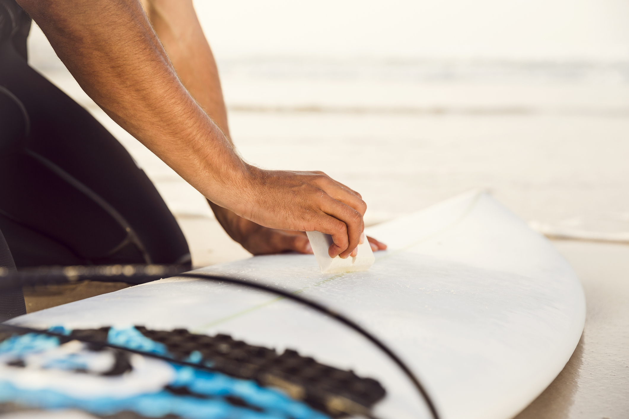 Getting ready to surf