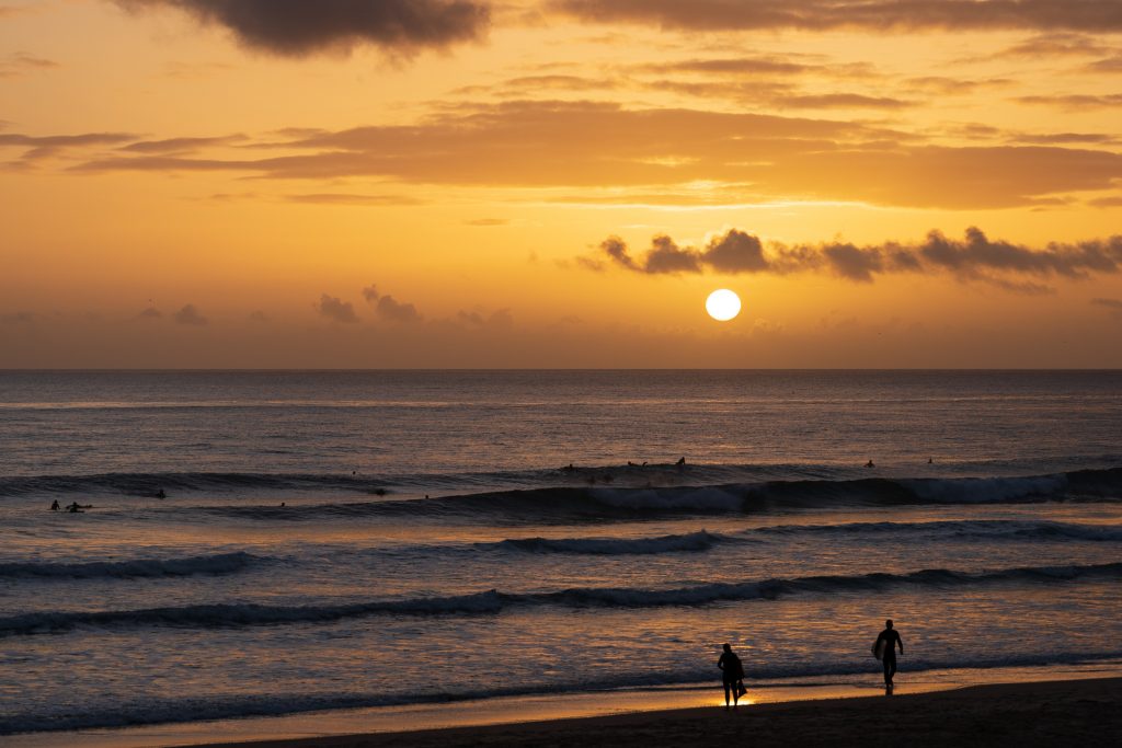 Sunset at Carcavelos Beach